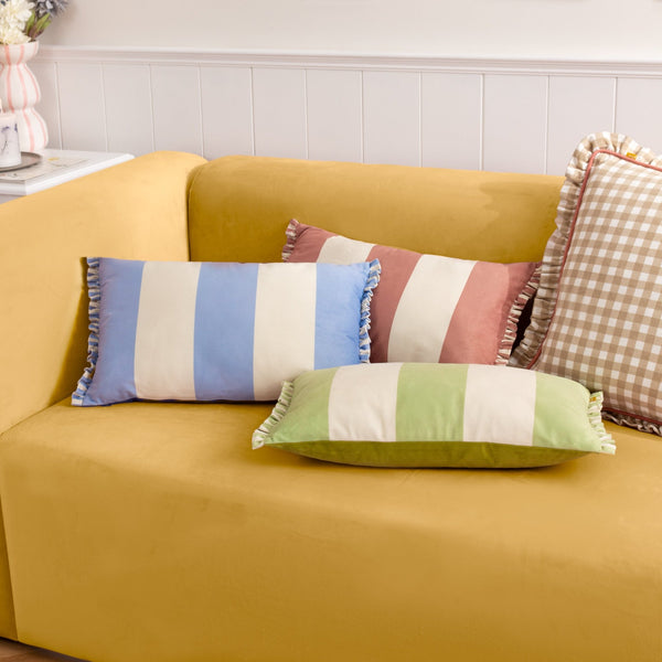 Araya 30x50 Feather Filled Cushion Green - Canwell Interiors Limited - Riva