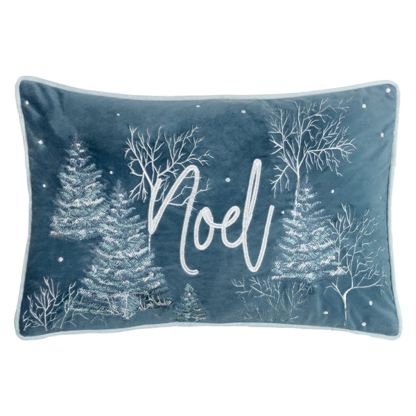 Arcticus Noel 30x50 Feather Filled Cushion Blue - Canwell Interiors Limited - Riva
