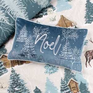 Arcticus Noel 30x50 Feather Filled Cushion Blue - Canwell Interiors Limited - Riva