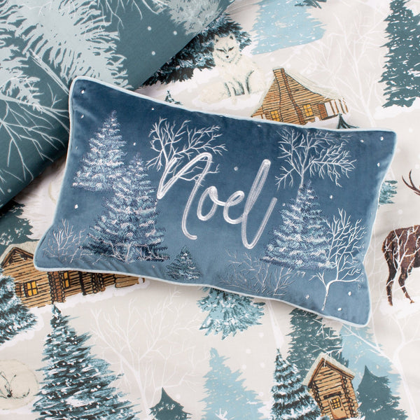 Arcticus Noel 30x50 Feather Filled Cushion Blue - Canwell Interiors Limited - Riva