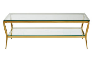 Arezzo Tempered Glass Two Tier Coffee Table - Canwell Interiors Limited - Xshowhome