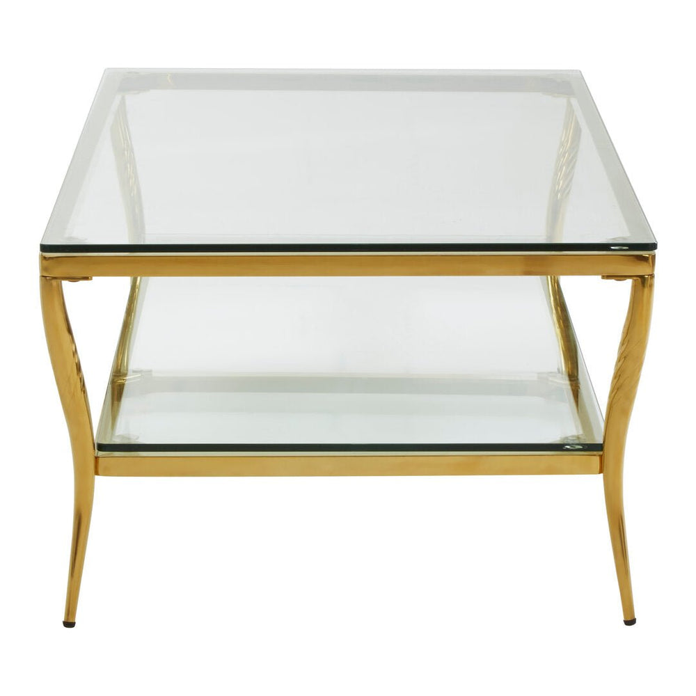 Arezzo Tempered Glass Two Tier Coffee Table - Canwell Interiors Limited - Xshowhome