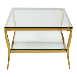 Arezzo Tempered Glass Two Tier Coffee Table - Canwell Interiors Limited - Xshowhome