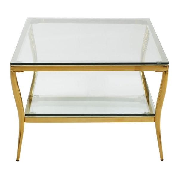 Arezzo Tempered Glass Two Tier Coffee Table - Canwell Interiors Limited - Xshowhome