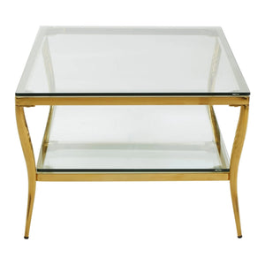 Arezzo Tempered Glass Two Tier Coffee Table - XShowhome Limited - Xshowhome