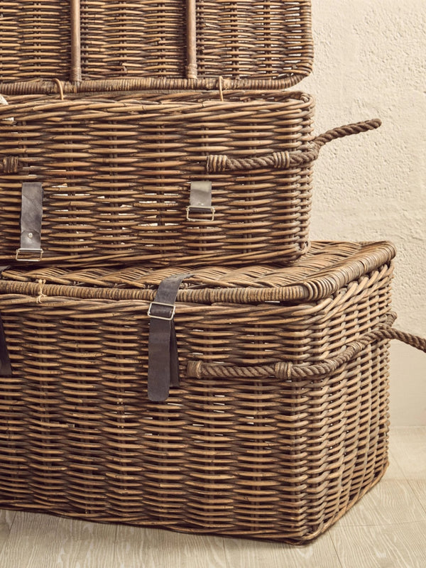Argento Brown Rattan Storage Trunks -Set of 3 - XShowhome Limited - Xshowhome