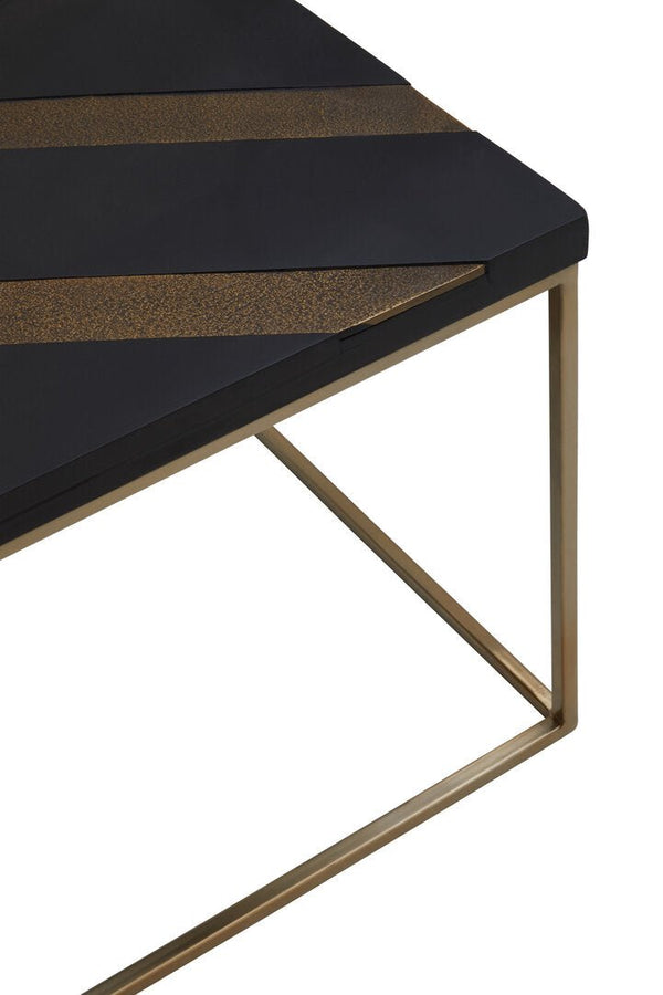 Aris Black And Gold Coffee Table - Canwell Interiors Limited - Xshowhome
