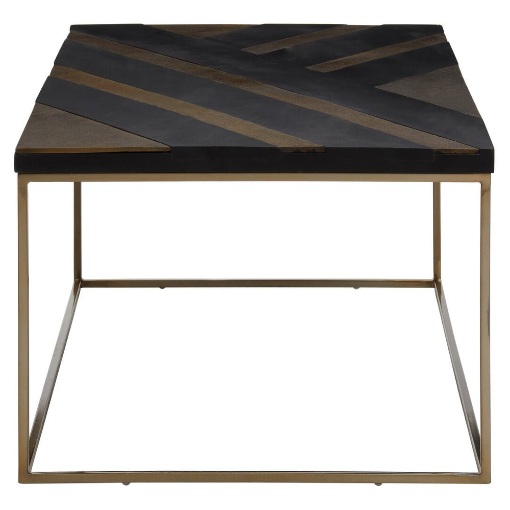 Aris Black And Gold Coffee Table - Canwell Interiors Limited - Xshowhome