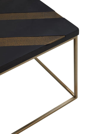 Aris Black And Gold Coffee Table - XShowhome Limited - Xshowhome
