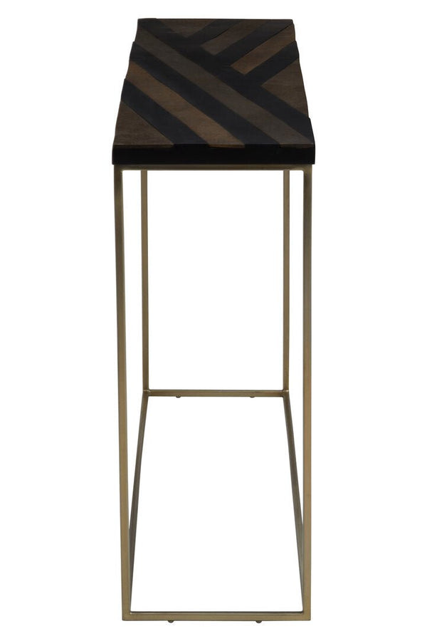 Aris Black And Gold Console Table - Canwell Interiors Limited - Xshowhome