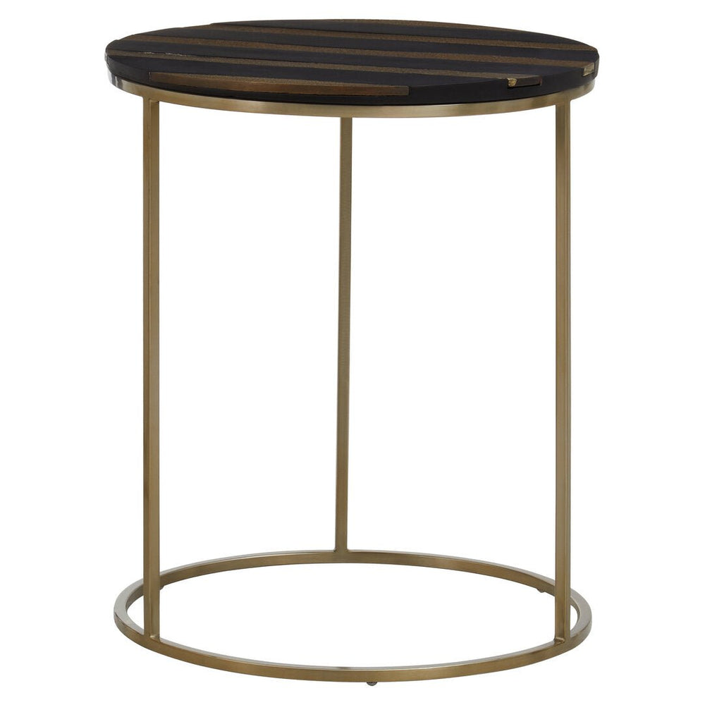 Aris Black And Gold Side Table - Canwell Interiors Limited - Xshowhome