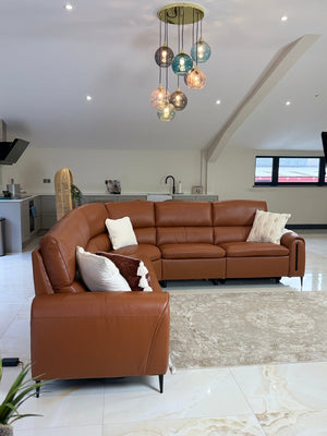 Arizona Electric Recliner Sofa Tan Large Corner - XShowhome Limited - Xshowhome