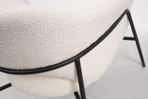 Arteta Accent Chair - Polar Boucle - Tommy Franks
