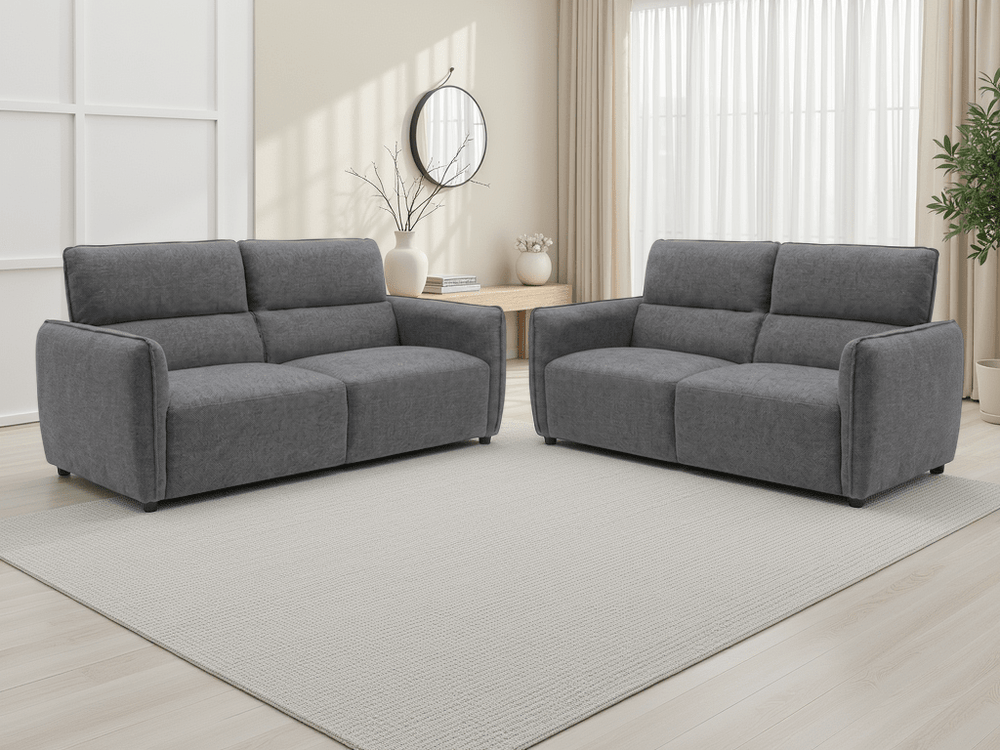 Ascot Sofa Charcoal 3+2 Set - XShowhome Limited - Xshowhome