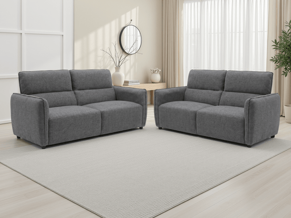Ascot Sofa Charcoal 3+2 Set - XShowhome Limited - Xshowhome