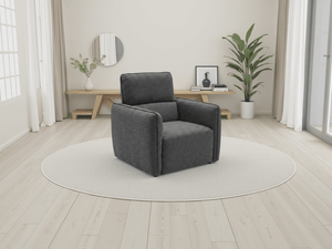 Ascot Sofa Charcoal Armchair - XShowhome Limited - Xshowhome
