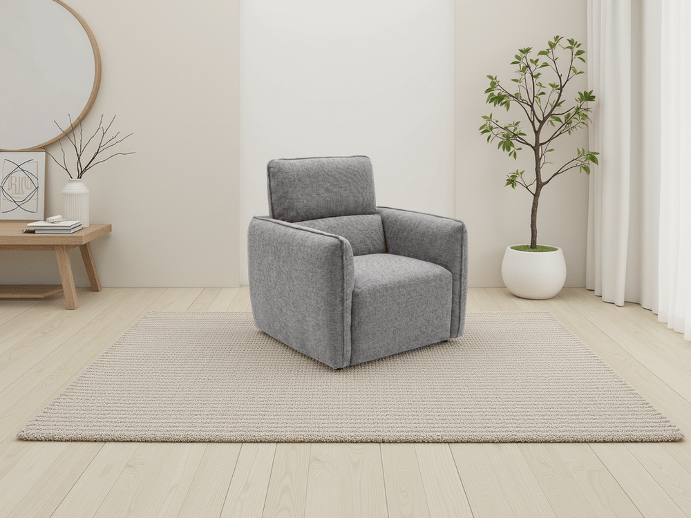 Ascot Sofa Grey Armchair - XShowhome Limited - Xshowhome
