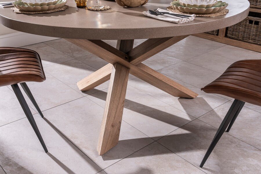 Aspect Oatmeal Round Dining Table - XShowhome Limited - XShowhome