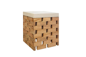 Aspect White Jenga Side Table - XShowhome Limited - XShowhome