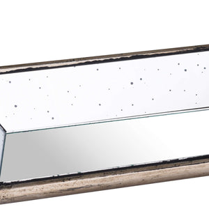 Astor Distressed Mirrored Display Tray with Wooden Detailing - Canwell Interiors Limited - Hills