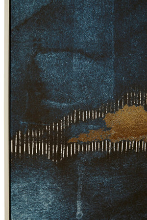Astratto Blue and Gold Wall Art - Canwell Interiors Limited - Xshowhome