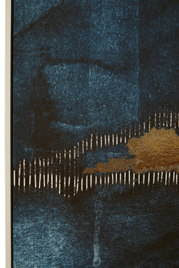 Astratto Blue and Gold Wall Art - Canwell Interiors Limited - Xshowhome