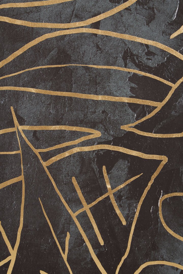 Astratto Canvas Black and Gold Wall Art - Canwell Interiors Limited - Xshowhome