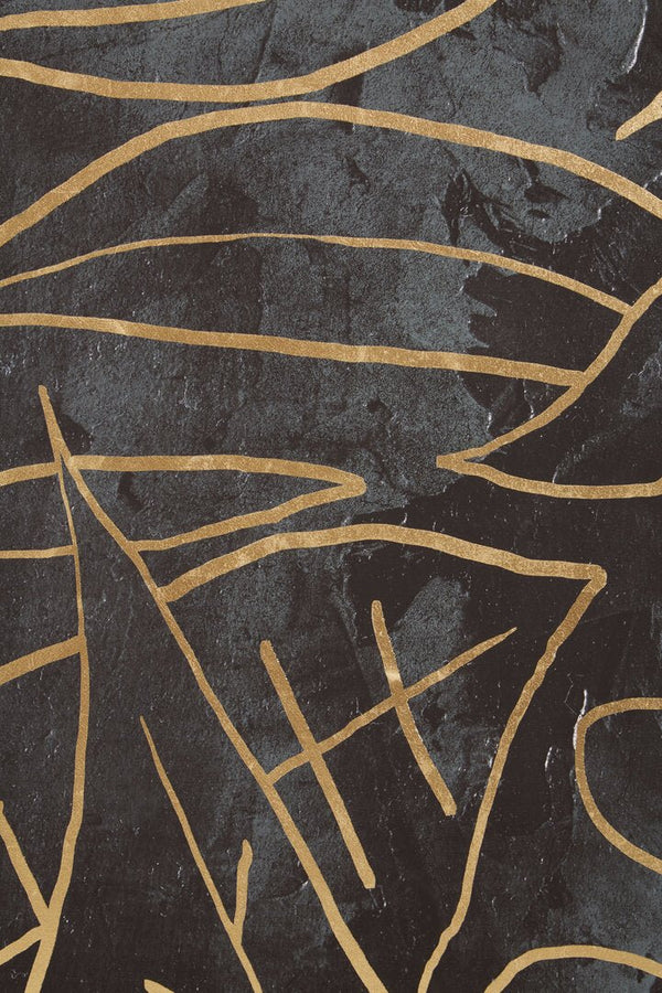 Astratto Canvas Black and Gold Wall Art - Canwell Interiors Limited - Xshowhome