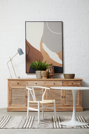 Astratto Neutral Abstract Canvas Wall Art - Canwell Interiors Limited - Xshowhome