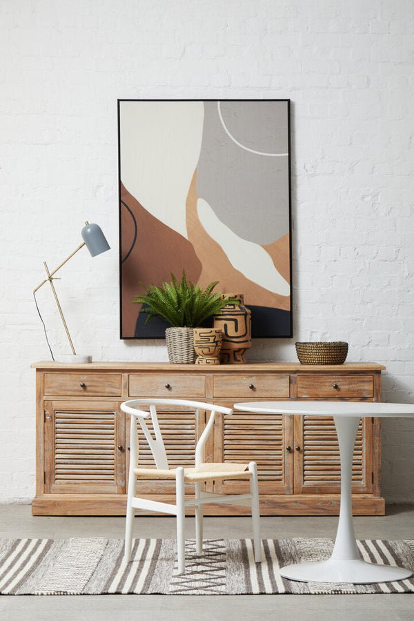 Astratto Neutral Abstract Canvas Wall Art - Canwell Interiors Limited - Xshowhome