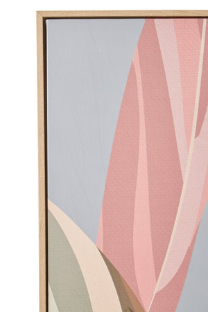Astratto Pastel Leaves Canvas Wall Art - Canwell Interiors Limited - Xshowhome