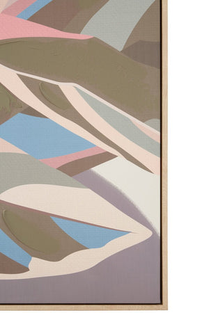 Astratto Pastel Leaves Canvas Wall Art - Canwell Interiors Limited - Xshowhome