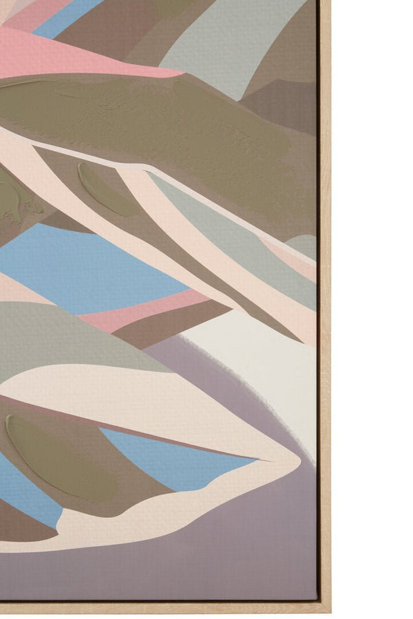 Astratto Pastel Leaves Canvas Wall Art - Canwell Interiors Limited - Xshowhome