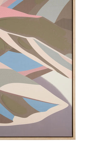 Astratto Pastel Leaves Canvas Wall Art - XShowhome Limited - Xshowhome