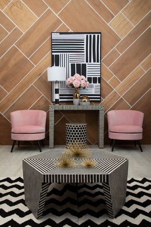 Astratto Retro Grace Stripes Wall Art - Canwell Interiors Limited - Xshowhome