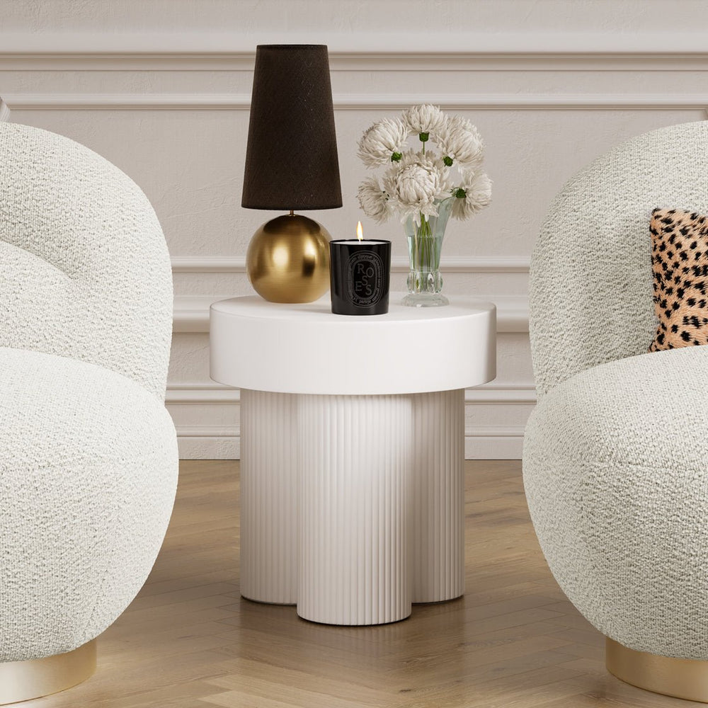 Astrid White Side Table - Canwell Interiors Limited - Canwell