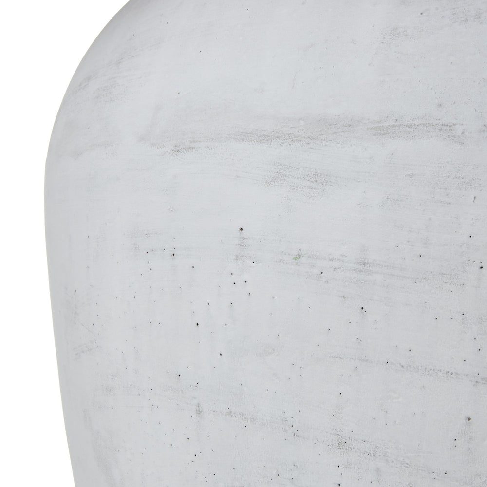 Athena Aged Stone Tall Table Lamp with Linen Shade - Canwell Interiors Limited - Hills