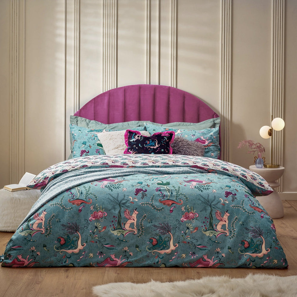 Athena Super King Duvet Set Mineral Blue - Canwell Interiors Limited - Riva