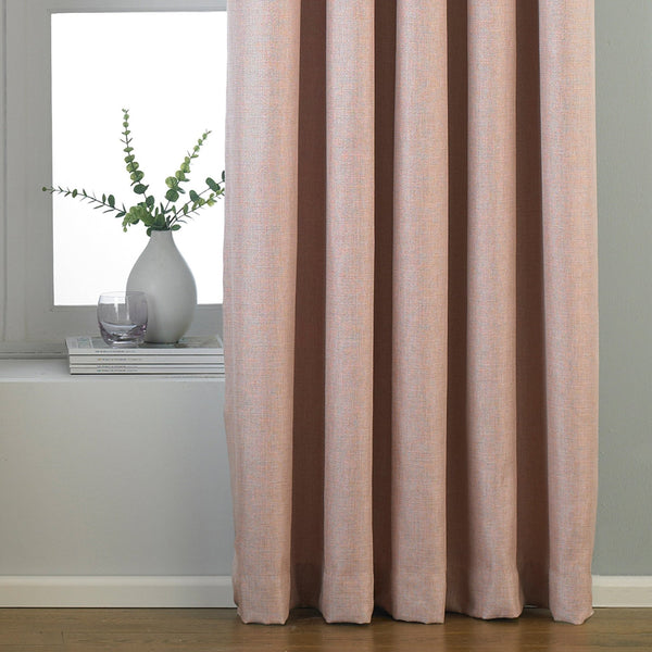 Atlantic 168x183 Ring Top Curtains Blush - Canwell Interiors Limited - Riva