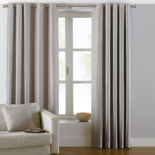 Atlantic 229x137 Ring Top Curtains Natural - Canwell Interiors Limited - Riva
