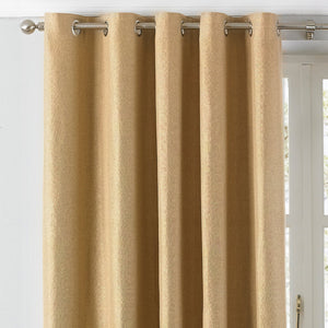 Atlantic 229x137 Ring Top Curtains Ochre - Canwell Interiors Limited - Riva