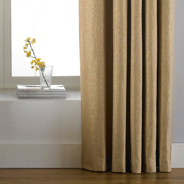 Atlantic 229x137 Ring Top Curtains Ochre - Canwell Interiors Limited - Riva