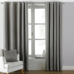 Atlantic 229x183 Ring Top Curtains Grey - Canwell Interiors Limited - Riva