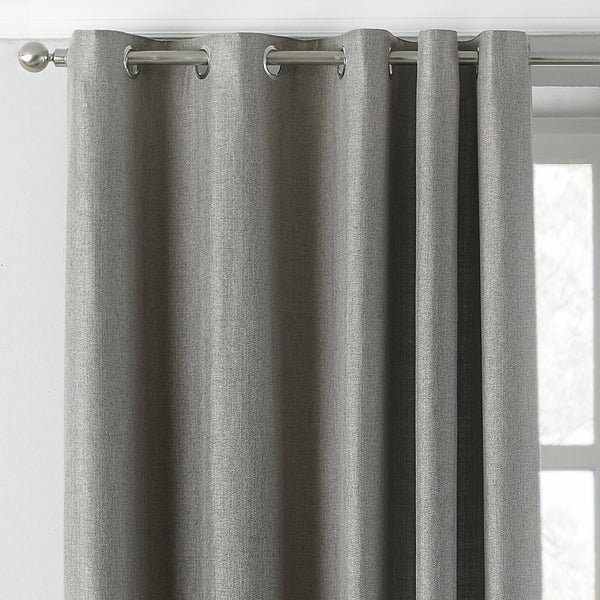 Atlantic 229x229 Ring Top Curtains Grey - Canwell Interiors Limited - Riva