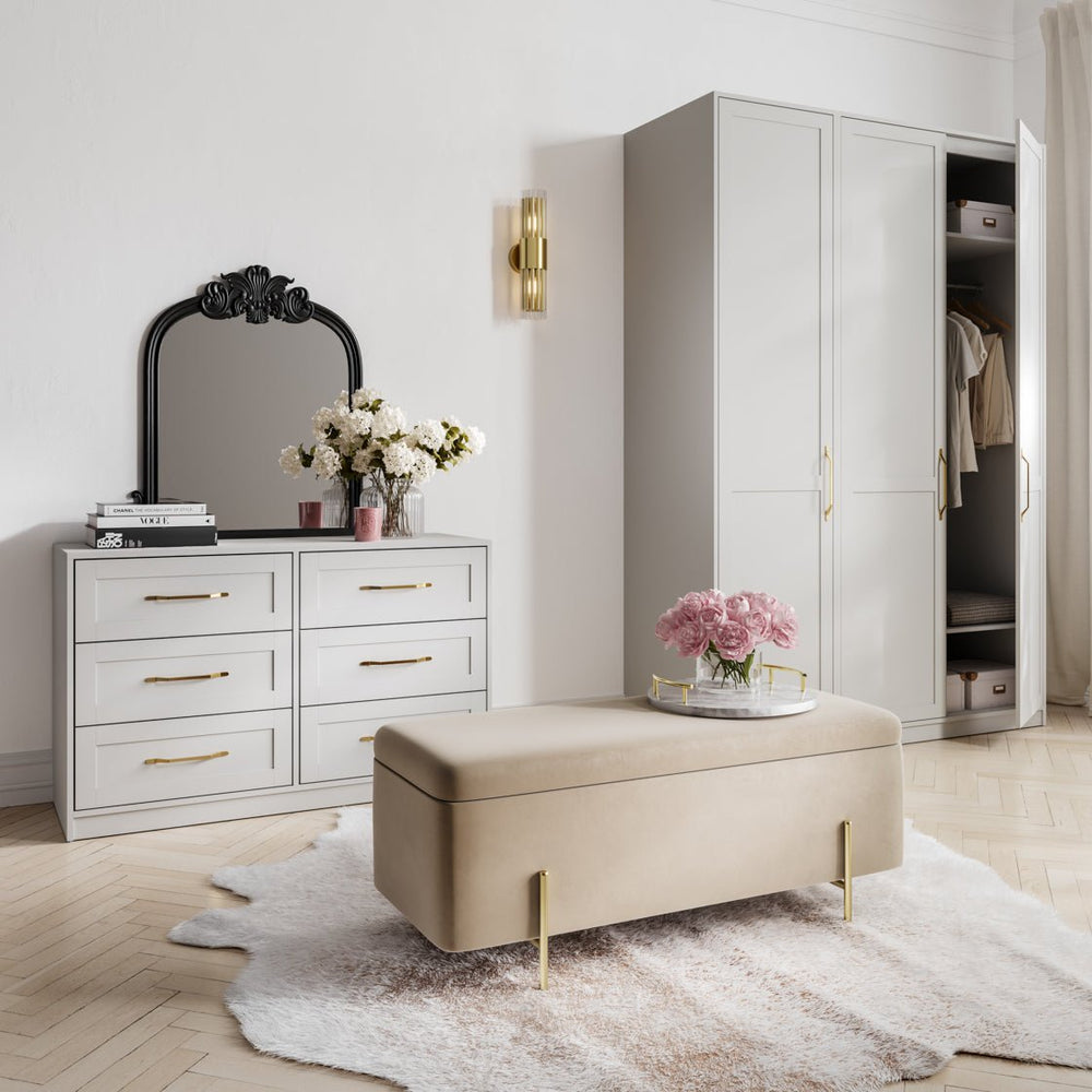 Austen White 1 Door Wardrobe - Canwell Interiors Limited - Canwell