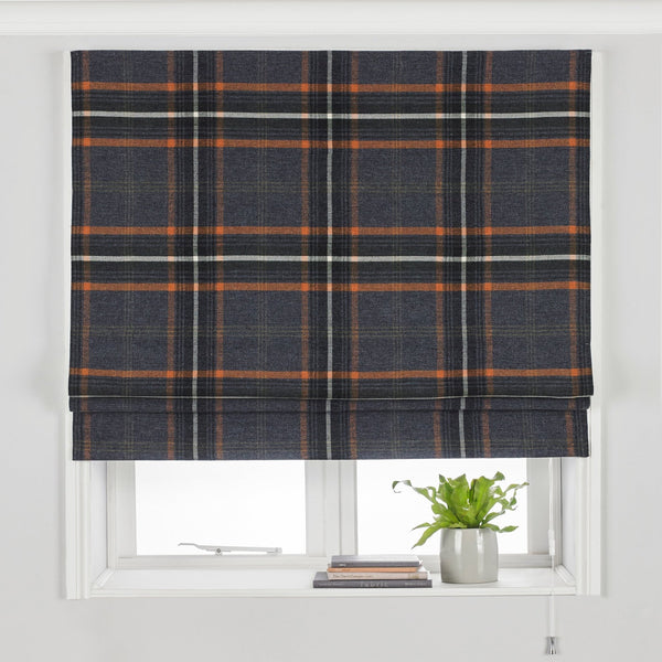 Aviemore 91x137 Roman Blind Rust - Canwell Interiors Limited - Riva