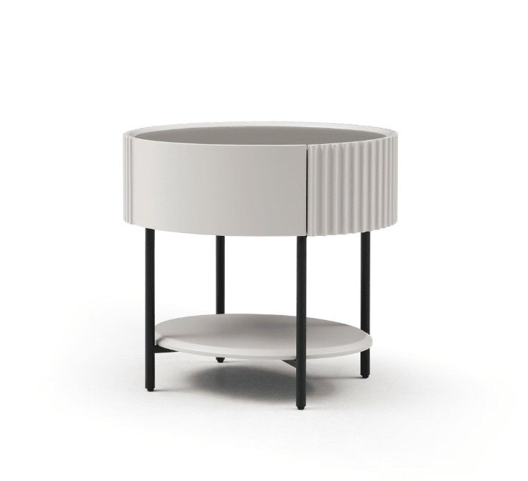 Avola Bedside Table - Matte Beige - XShowhome Limited - Tommy Franks