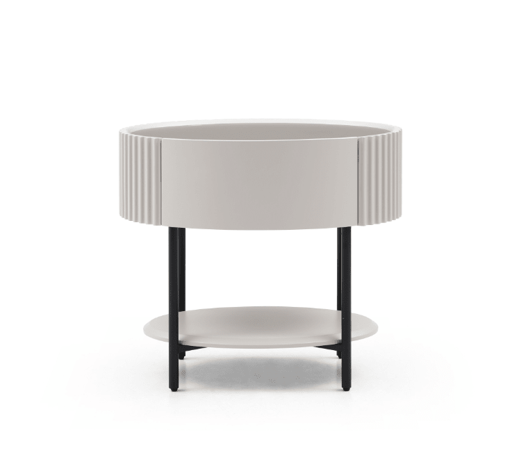 Avola Bedside Table - Matte Beige - XShowhome Limited - Tommy Franks