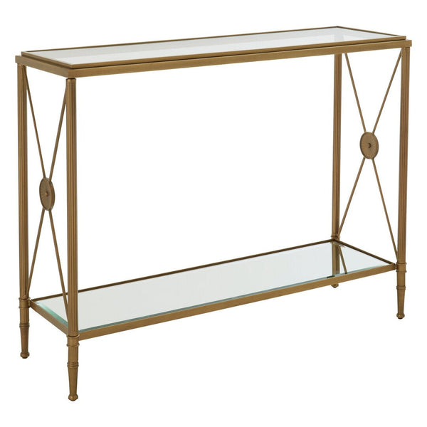 Axis Console Table With Gold Finish Frame - Canwell Interiors Limited - Xshowhome