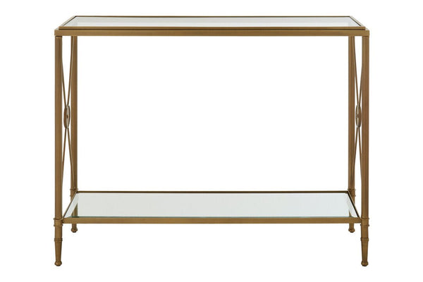 Axis Console Table With Gold Finish Frame - Canwell Interiors Limited - Xshowhome